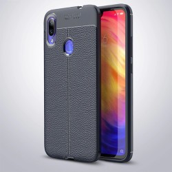 Xiaomi Redmi Note 7 Kılıf Zore Niss Silikon Kapak Lacivert