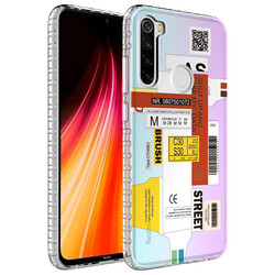 Xiaomi Redmi Note 8 Case Airbag Edge Colorful Patterned Silicone Zore Elegans Cover - Zore