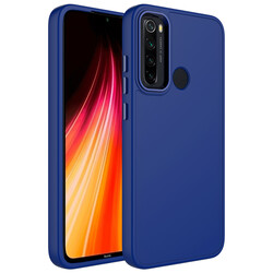 Xiaomi Redmi Note 8 Case Metal Frame and Button Design Silicone Zore Luna Cover - Zore