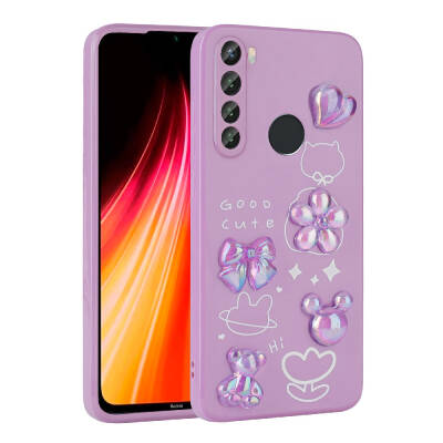 Xiaomi Redmi Note 8 Case Relief Figured Shiny Zore Toys Silicone Cover - Zore