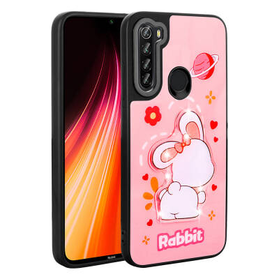 Xiaomi Redmi Note 8 Case Shining Embossed Zore Amas Silicone Cover with Iconic Figure - Zore
