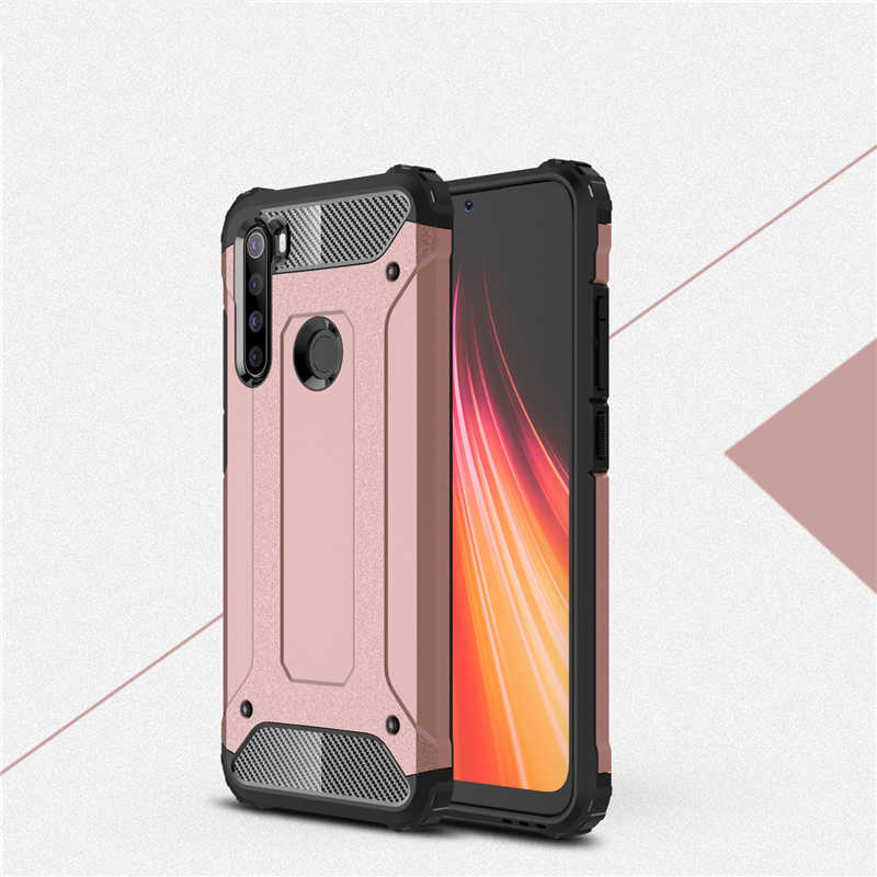 Xiaomi Redmi Note 8 Kılıf Zore Crash Silikon Kapak - Rose Gold