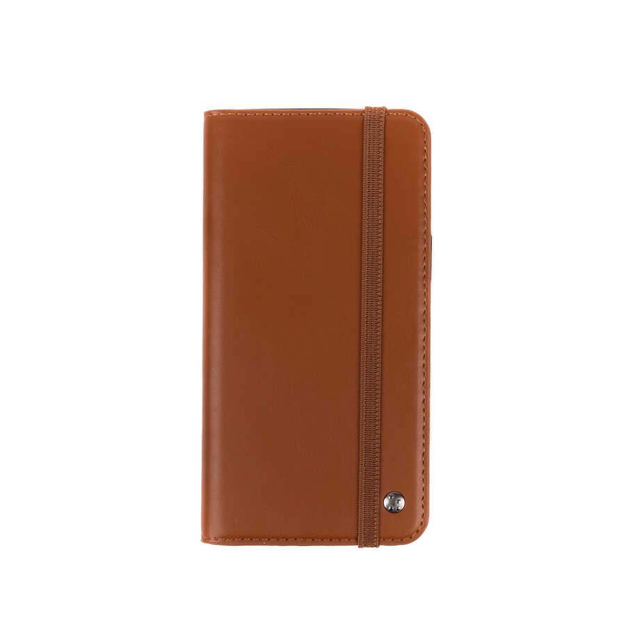 Xiaomi Redmi Note 8 Kılıf Zore Multi Cüzdan Kılıf - Taba