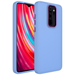 Xiaomi Redmi Note 8 Pro Case Metal Frame and Button Design Silicone Zore Luna Cover - Zore