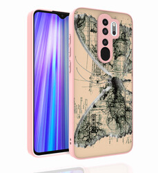 Xiaomi Redmi Note 8 Pro Case Patterned Camera Protection Glossy Zore Nora Cover - Zore