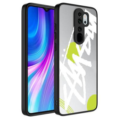 Xiaomi Redmi Note 8 Pro Kılıf Aynalı Desenli Kamera Korumalı Parlak Zore Mirror Kapak - Zore