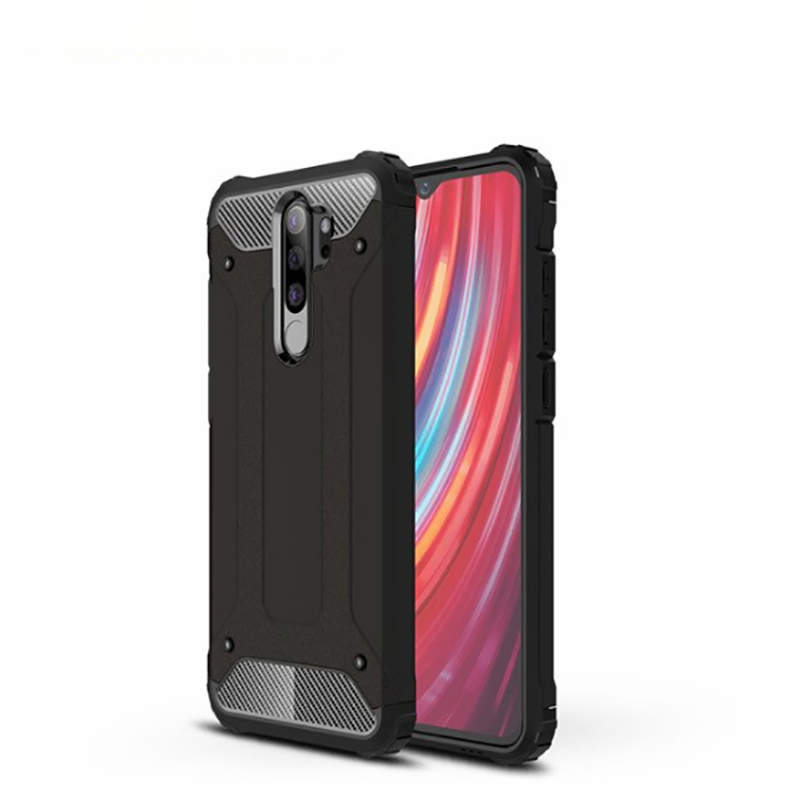 Xiaomi Redmi Note 8 Pro Kılıf Zore Crash Silikon Kapak - Siyah