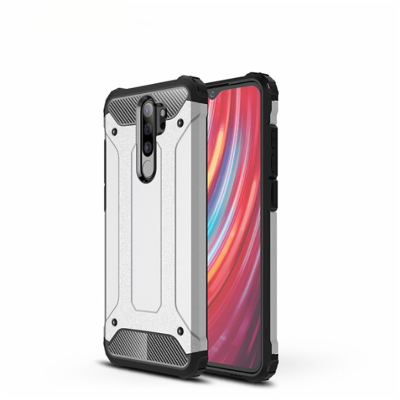 Xiaomi Redmi Note 8 Pro Kılıf Zore Crash Silikon Kapak - Gri