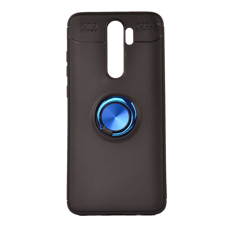 Xiaomi Redmi Note 8 Pro Kılıf Zore Ravel Silikon Kapak - Siyah-Mavi