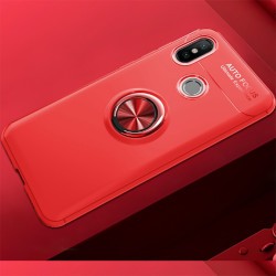 Xiaomi Redmi Note 7 Kılıf Zore Ravel Silikon Kapak Kırmızı
