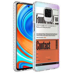 Xiaomi Redmi Note 9 Pro Case Airbag Edge Colorful Patterned Silicone Zore Elegans Cover - Zore