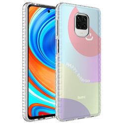 Xiaomi Redmi Note 9S Case Airbag Edge Colorful Patterned Silicone Zore Elegans Cover - Zore