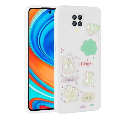 Xiaomi Redmi Note 9S Case Relief Figured Shiny Zore Toys Silicone Cover - Zore