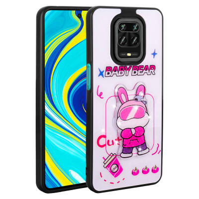 Xiaomi Redmi Note 9S Case Shining Embossed Zore Amas Silicone Cover with Iconic Figure - Zore