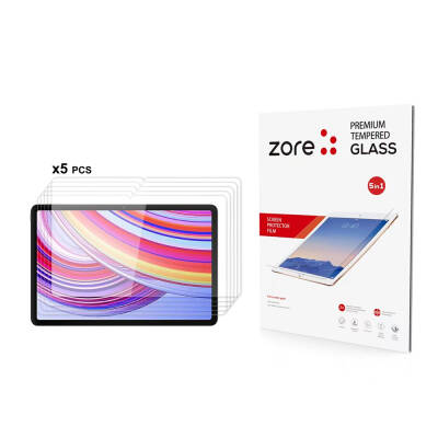 Xiaomi Redmi Pad Pro Zore 5in1 Tablet Tempered Glass Screen Protector - Zore