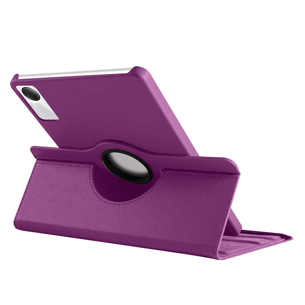 Xiaomi Redmi Pad SE Zore Dönebilen Standlı Kılıf - Mor