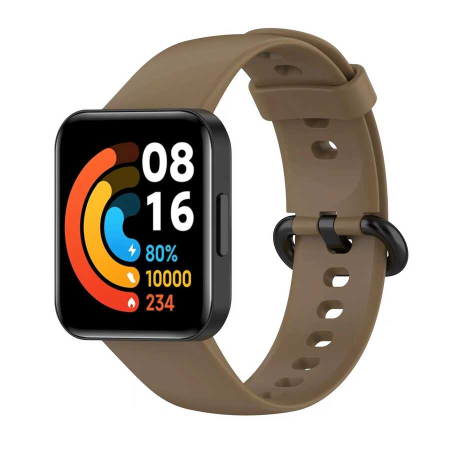 Xiaomi Redmi Watch 2 Lite Zore Klasik Kordon - Kahverengi