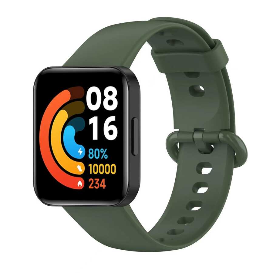 Xiaomi Redmi Watch 2 Lite Zore Klasik Kordon - Petrol Yeşil