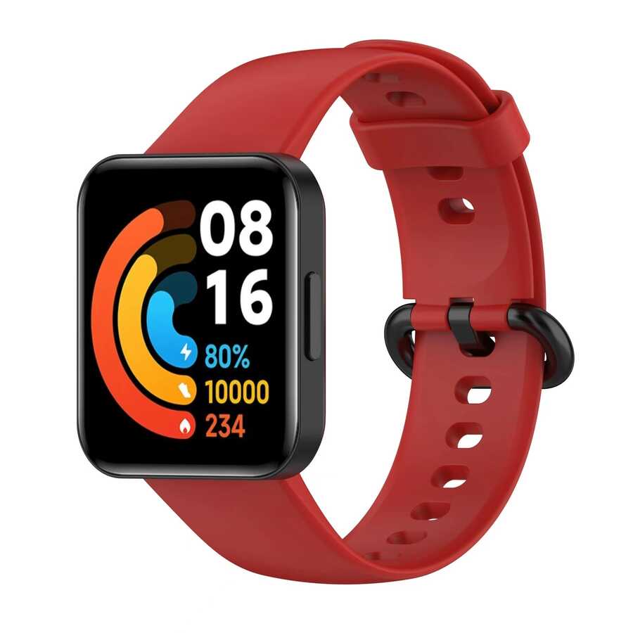 Xiaomi Redmi Watch 2 Lite Zore Klasik Kordon - Kırmızı