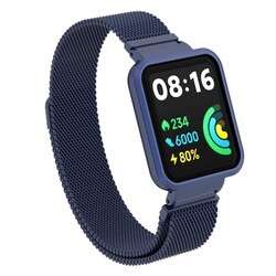 Xiaomi Redmi Watch 2 Lite Zore KRD-58 Metal Kordon Lacivert