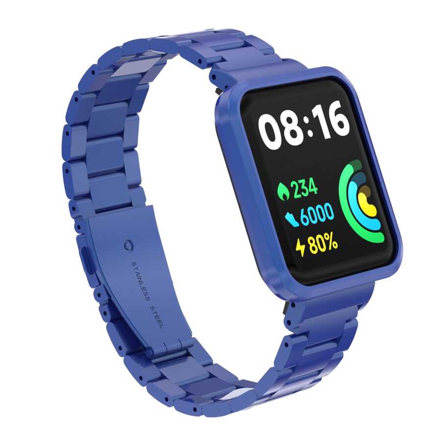 Xiaomi Redmi Watch 2 Lite Zore KRD-60 Metal Kordon - Lacivert