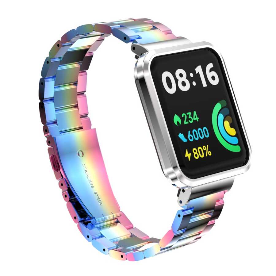 Xiaomi Redmi Watch 2 Lite Zore KRD-60 Metal Kordon - Colorful