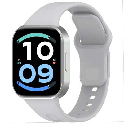 Xiaomi Redmi Watch 6 Klasik Kordon Silikon Strap Kayış Gri
