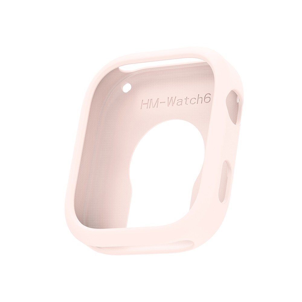 Xiaomi Redmi Watch 6 Yumuşak TPU Silikon Kasa Koruyucu Zore Watch Gard 41 - Pembe