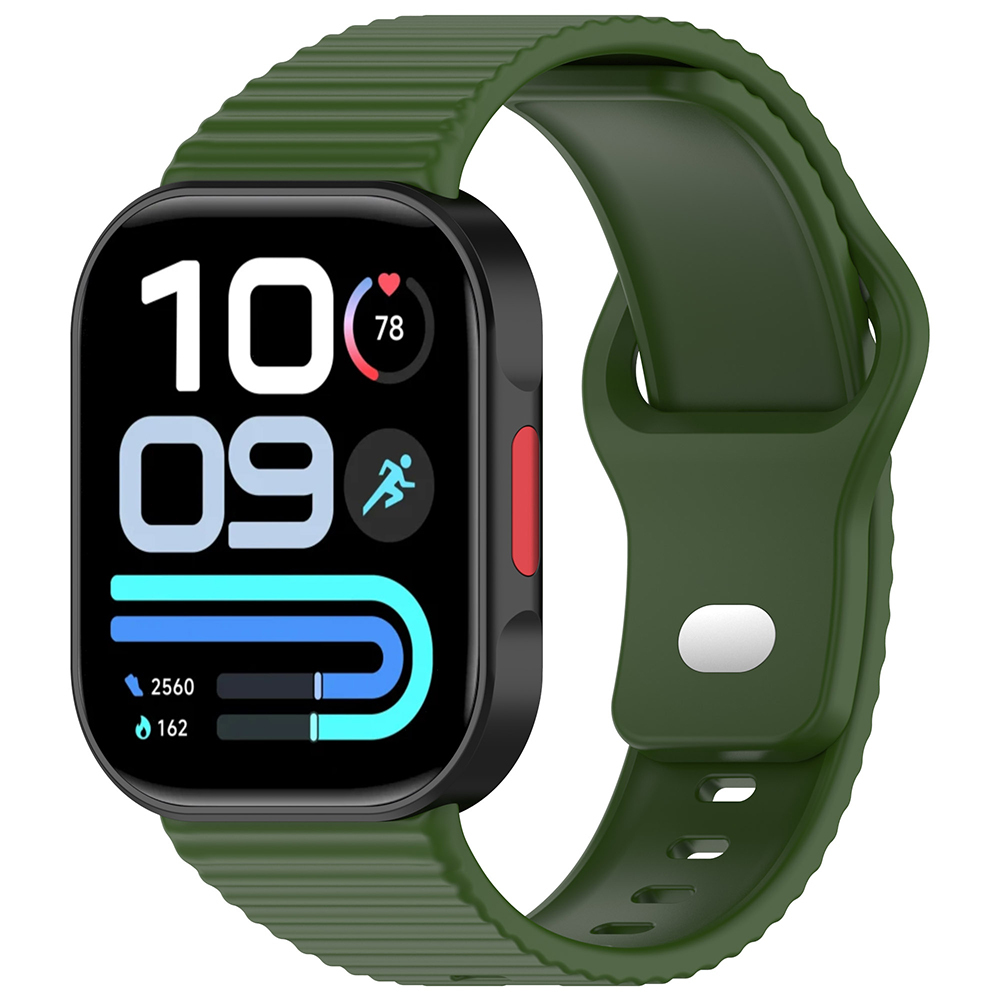 Xiaomi Redmi Watch 6 Zore KRD-164 Silikon Kordon - Koyu Yeşil