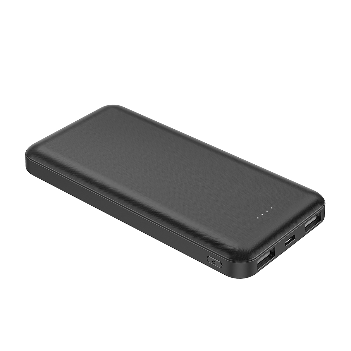 Xipin PX102 Hızlı Şarj Özellikli LED Göstergeli Dual USB Taşınabilir Akıllı Powerbank 10000mAh - Siyah