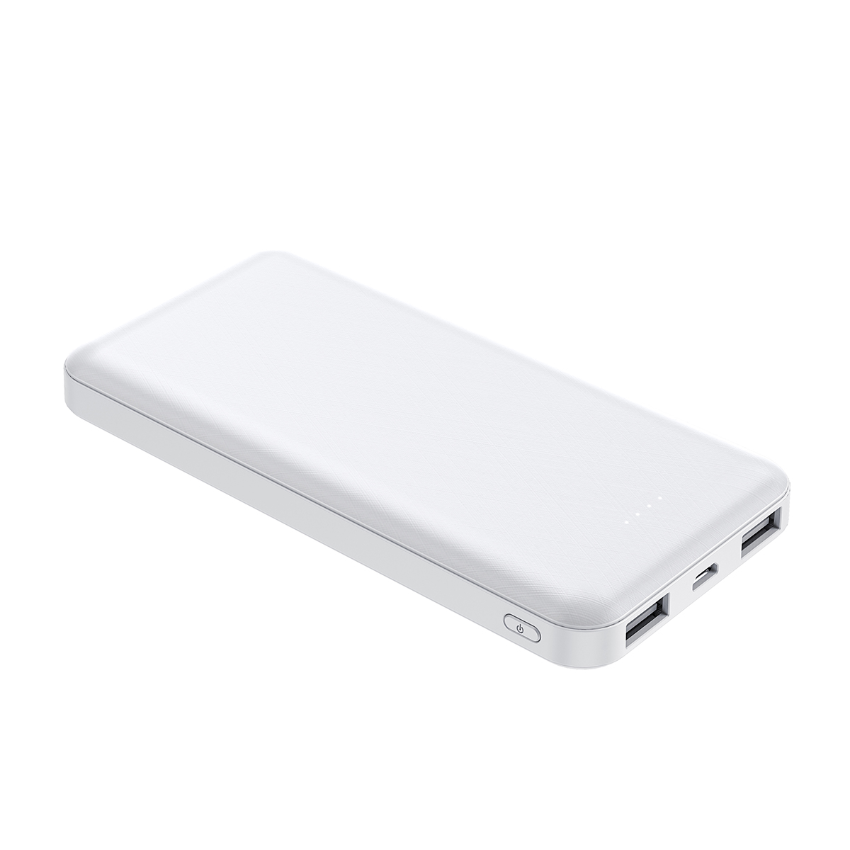 Xipin PX102 Hızlı Şarj Özellikli LED Göstergeli Dual USB Taşınabilir Akıllı Powerbank 10000mAh - Beyaz