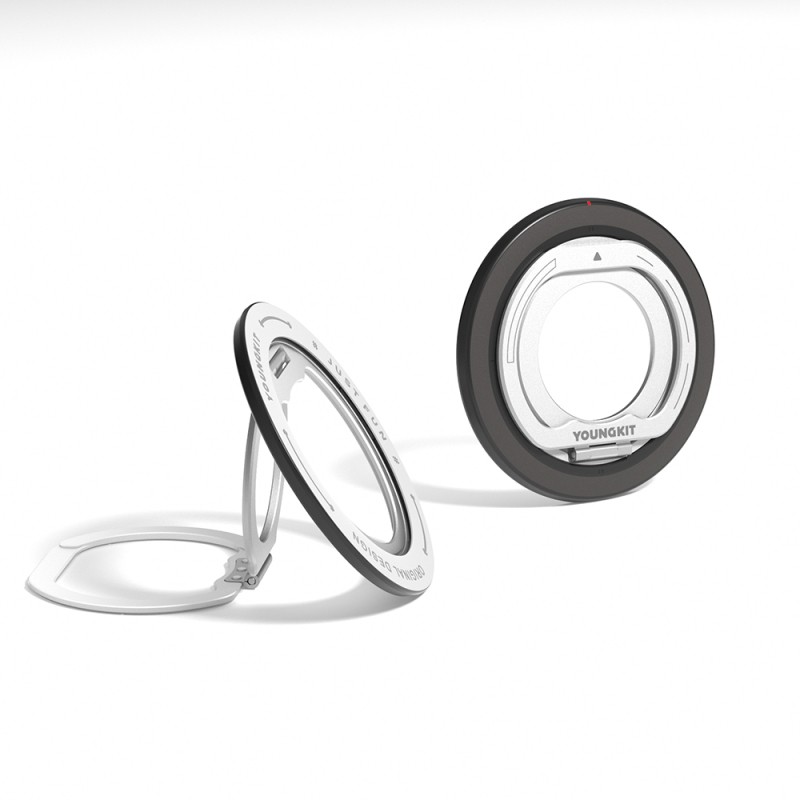Youngkit Magnetic 360 Degree Rotating Dual Fold Rotating Series Finger Ring Stand - 4