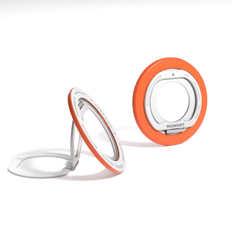 Youngkit Magnetic 360 Degree Rotating Dual Fold Rotating Series Finger Ring Stand - 5