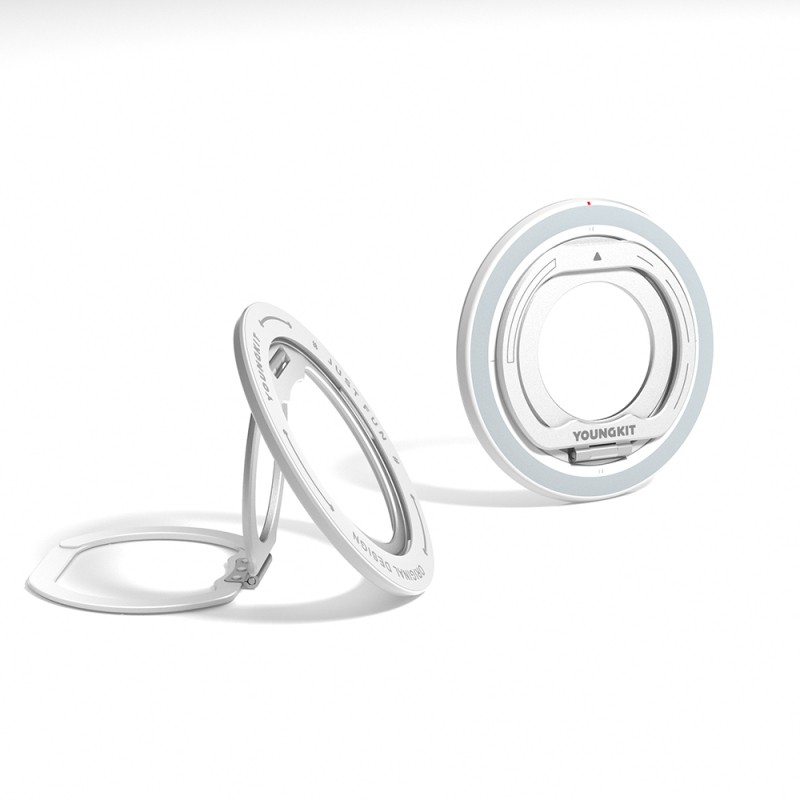 Youngkit Magnetic 360 Degree Rotating Dual Fold Rotating Series Finger Ring Stand - 6