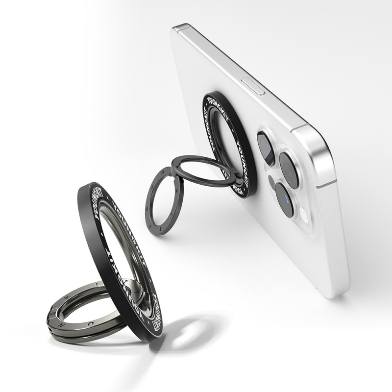 Youngkit Magnetik 360 Derece Dönebilen Double Ring Serisi Parmak Ring Stand - 6