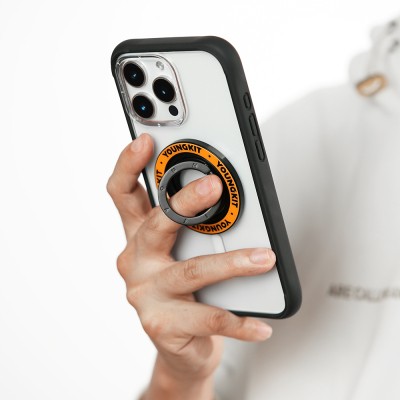 Youngkit Magnetik 360 Derece Dönebilen Double Ring Serisi Parmak Ring Stand - 11