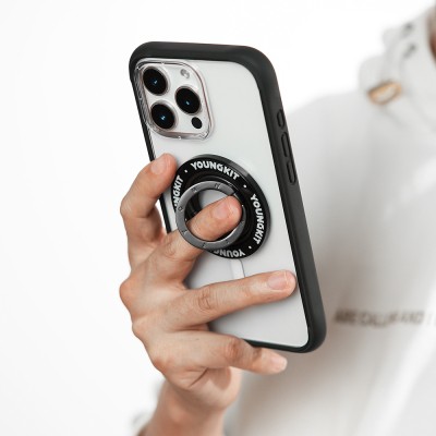Youngkit Magnetik 360 Derece Dönebilen Double Ring Serisi Parmak Ring Stand - 12