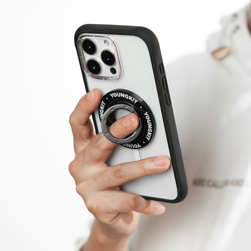 Youngkit Magnetik 360 Derece Dönebilen Double Ring Serisi Parmak Ring Stand - 12