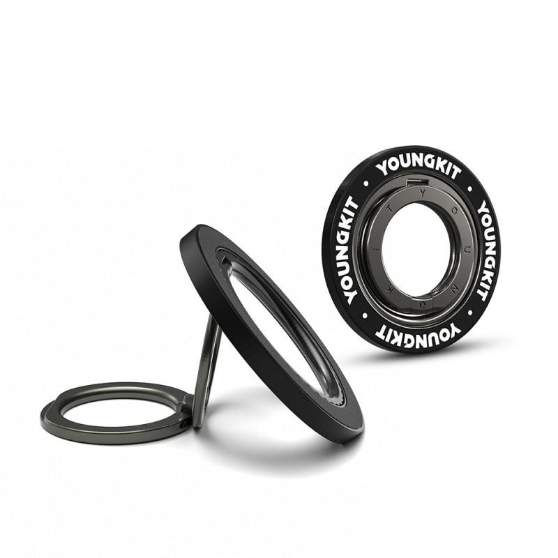 Youngkit Magnetik 360 Derece Dönebilen Double Ring Serisi Parmak Ring Stand - 8