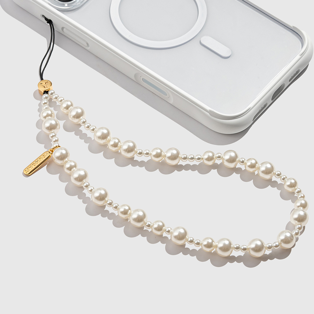 Youngkit Pearl Serisi İnci Tasarımlı Telefon Askı İpi 40cm - Gold