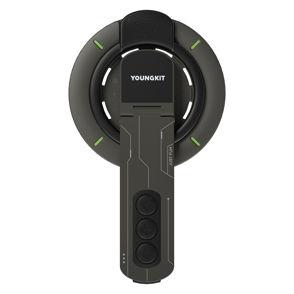Youngkit Technology Serisi Telefon ve Tabletler için Magnetik Ring Stand - Siyah