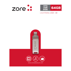 Zore 3.0 Lightning Metal OTG 64 GB - Zore