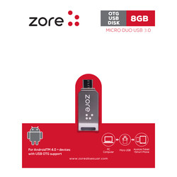 Zore 3.0 Micro Metal OTG 8 GB - Thumbnail