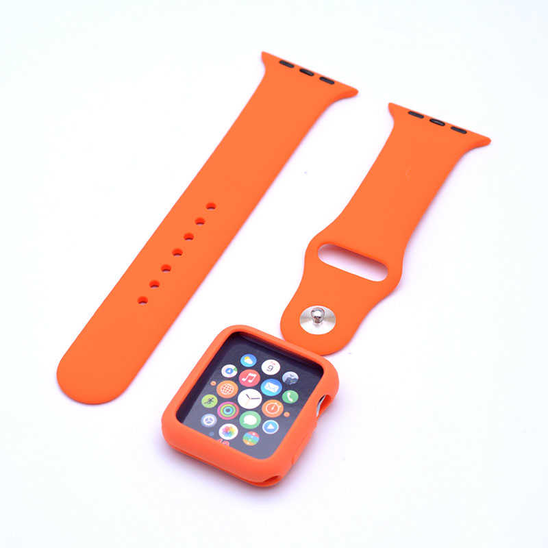 Apple Watch 38mm Zore 3 in 1 Klasik Kordon - Turuncu