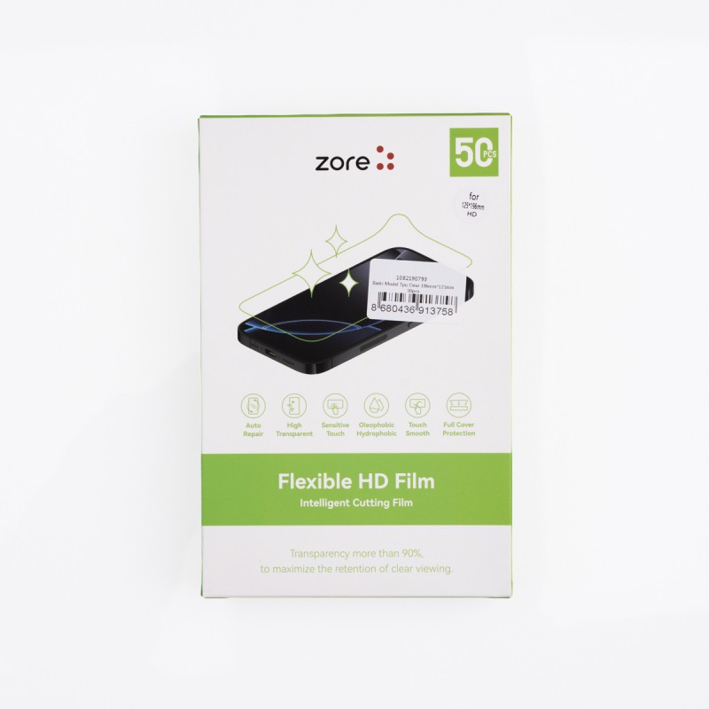 Zore Basic Model TPU Clear Screen Protector 196mm x 125mm 50 Pieces - 1