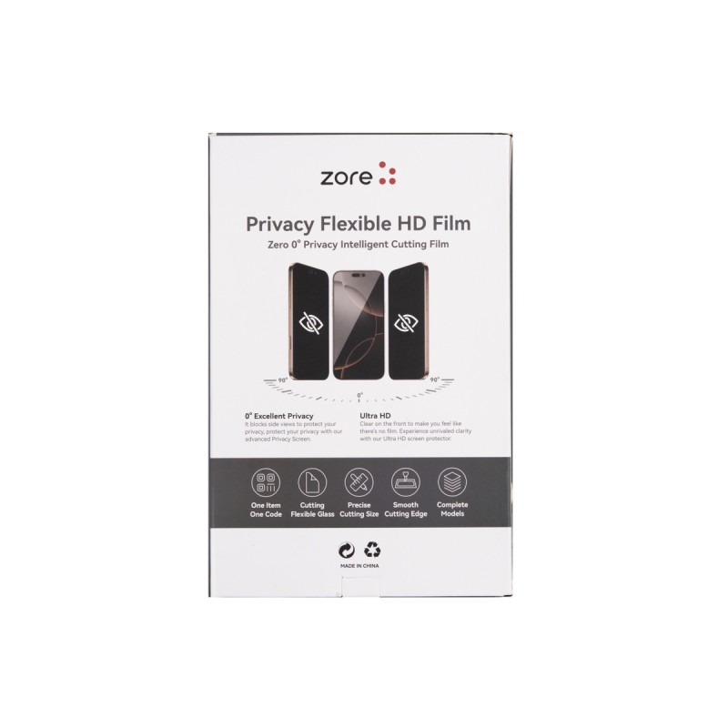 Zore Basic Model TPU Privacy Ghost Screen Protector 196mm x 125mm 50 Pieces - 3