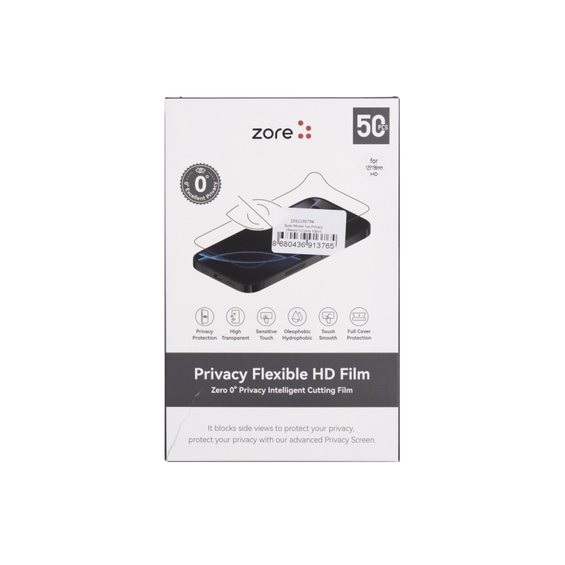 Zore Basic Model TPU Privacy Ghost Screen Protector 196mm x 125mm 50 Pieces - 2