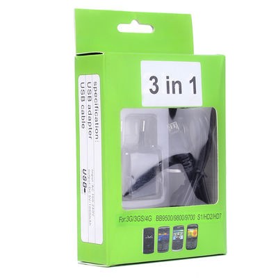 Zore Black Berry 3 in 1 Charger Set - 1