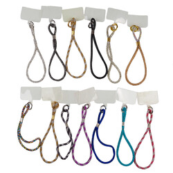 Zore Cep Telefonu Full Taşlı Halat İp 40 cm - Zore