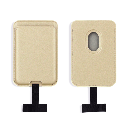 Zore CRD-09 Magnetic Internal Charging Socket Apparatus PU Leather Card Holder - Zore